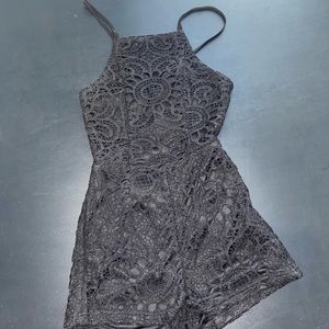 Black Lace Romper